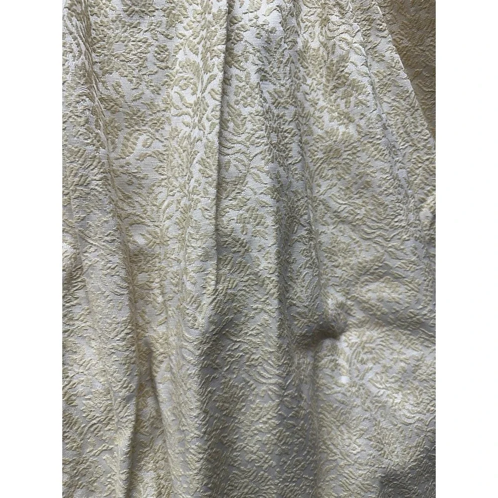 Vtg Fashion Manor JCP Pinch Pleat Panels (3) Beige GrannyCore Grandma 25
